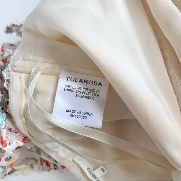 Tularosa Revolve Amelia Rainbow Lace Off The Shoulder Boho Crochet Crop Top XS - Picture 8 of 14